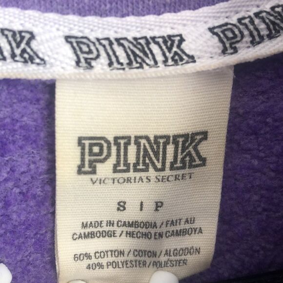 PINK Victoria's Secret 1/4 Zip Logo Pullover - Picture 16 of 16